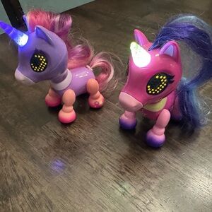 Zoomers Zupps Interactive Unicorn Toy Set - Pink and Purple
